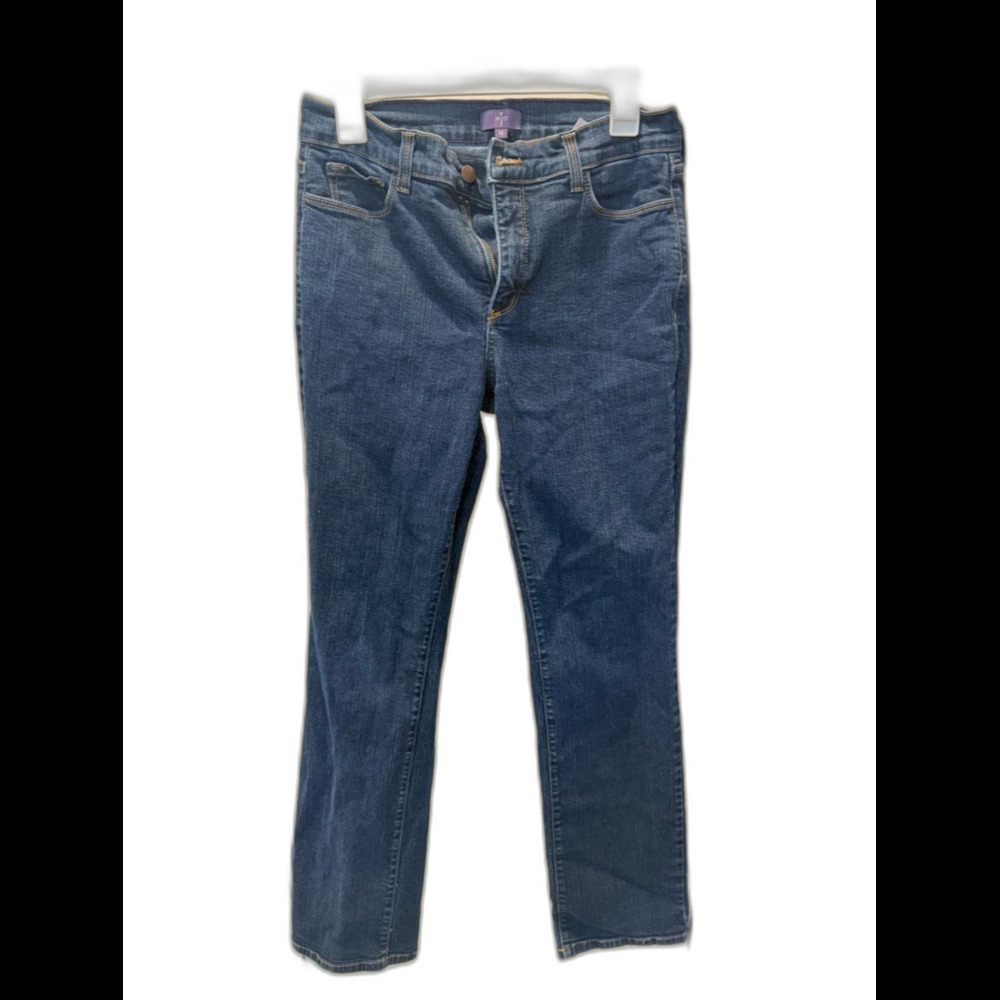 NYDJ Not Your Daughters Jeans Dark Indigo straight leg Jeans size 10